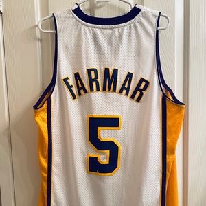 Authentic Adidas NBA Lakers Home Jersey #5 Farmar